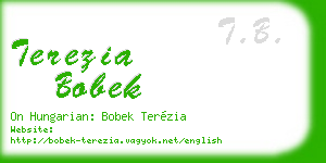terezia bobek business card