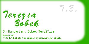 terezia bobek business card